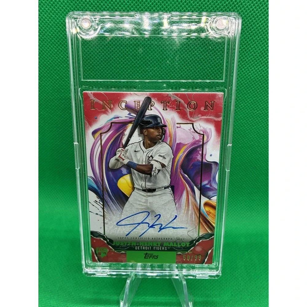 JUSTYN-HENRY MALLOY 2025 TOPPS INCEPTION ROOKIE RED RC AUTO /99 Detroit Tigers